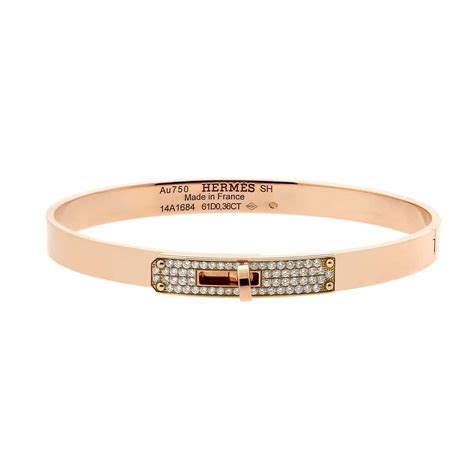 hermes kelly bracelet rose gold|kelly bangle bracelet in gold.